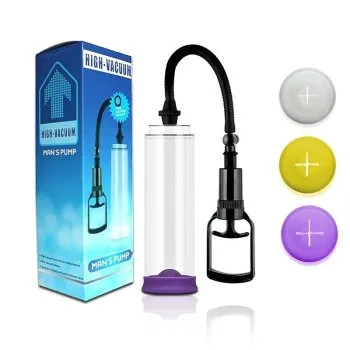 Bomba Peniana Masculina Manual com 3 Anéis - Imagem 1