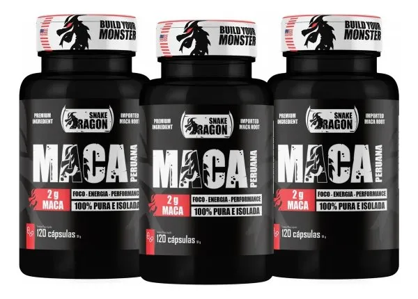 Kit com 3 Maca Peruana 100% Pura - imagem 1